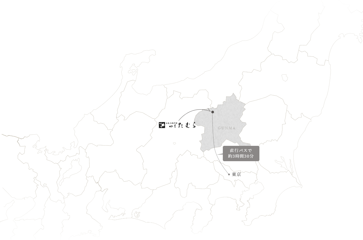 四万温泉の地図